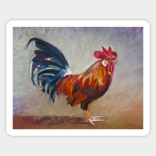 Rooster - Throw Pillow Sticker